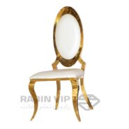 صندلی استیل طلایی